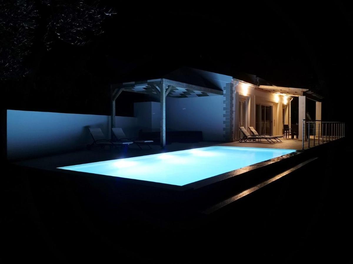 Sunset Sea View Villa 3 อายีโอส เยออร์ยิโอส ปากอน ภายนอก รูปภาพ