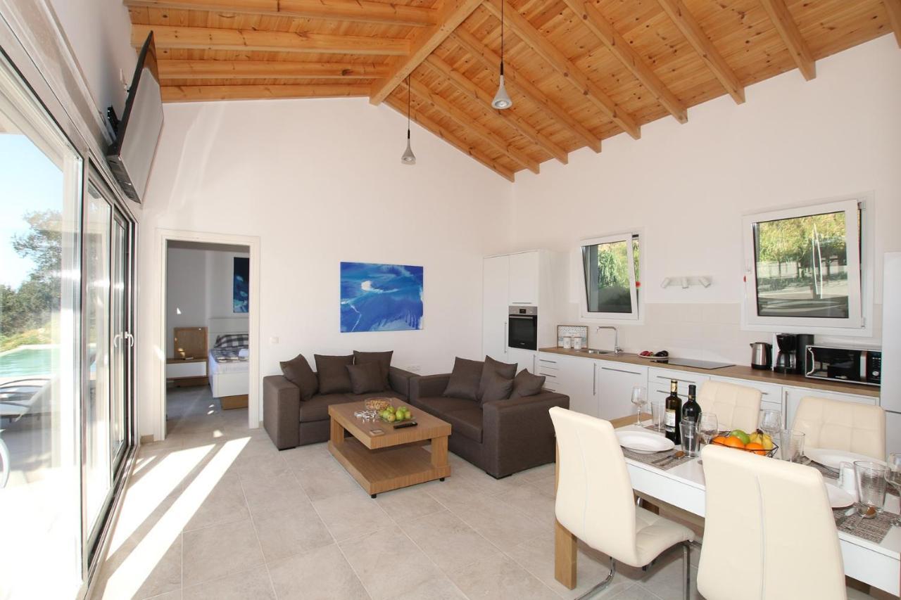 Sunset Sea View Villa 3 อายีโอส เยออร์ยิโอส ปากอน ภายนอก รูปภาพ