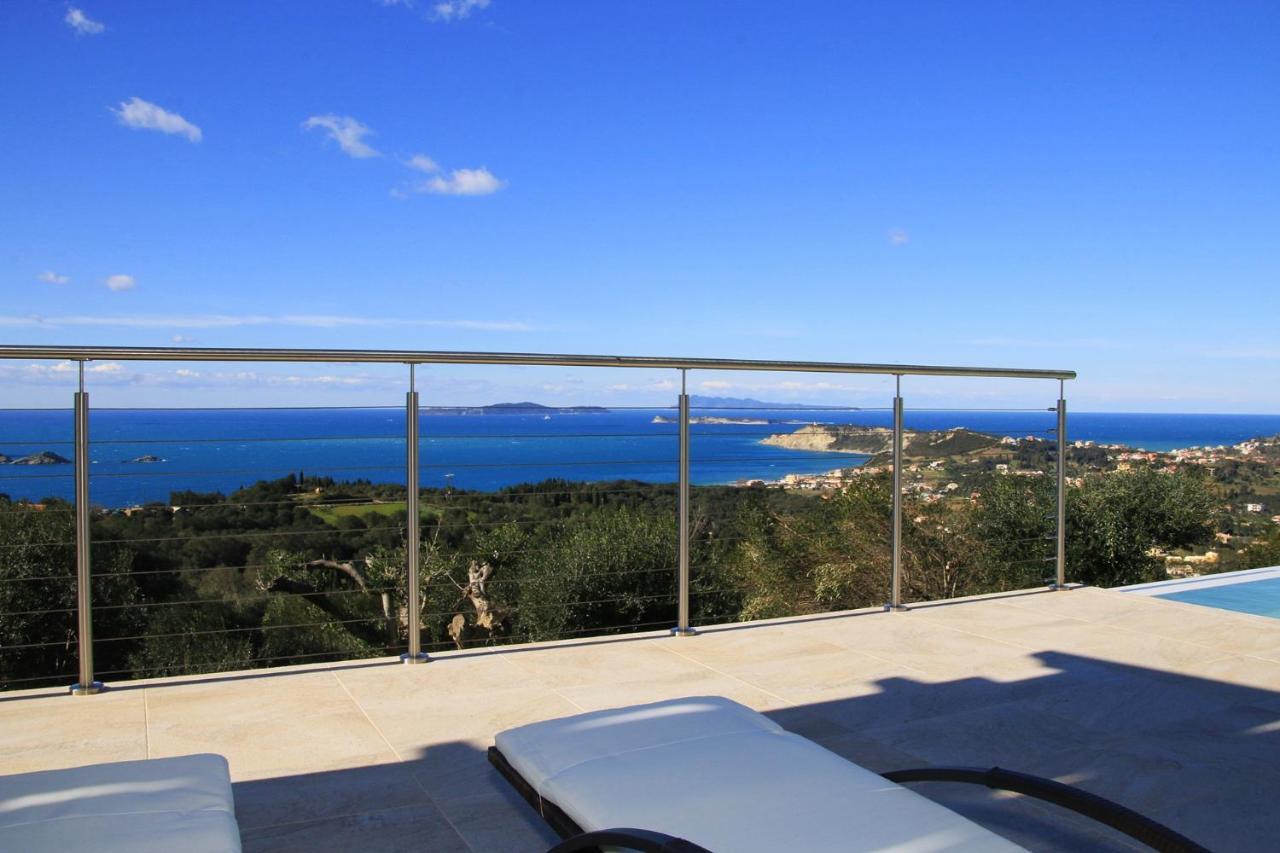 Sunset Sea View Villa 3 อายีโอส เยออร์ยิโอส ปากอน ภายนอก รูปภาพ
