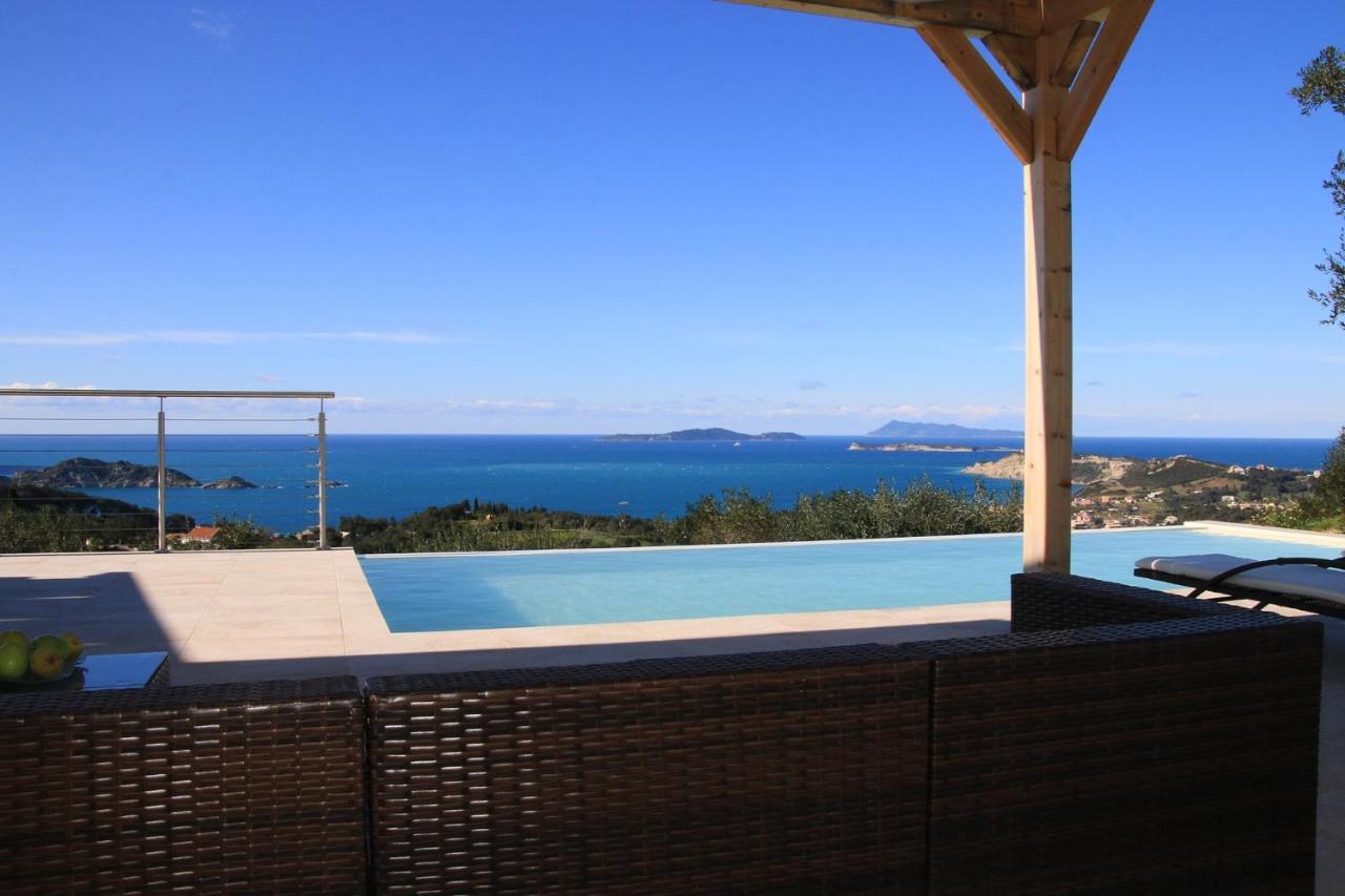 Sunset Sea View Villa 3 อายีโอส เยออร์ยิโอส ปากอน ภายนอก รูปภาพ