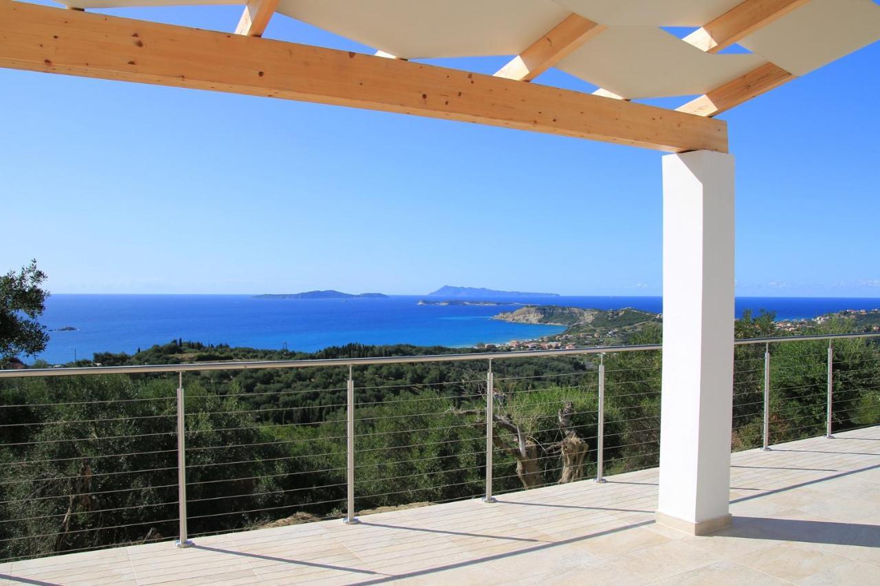 Sunset Sea View Villa 3 อายีโอส เยออร์ยิโอส ปากอน ภายนอก รูปภาพ