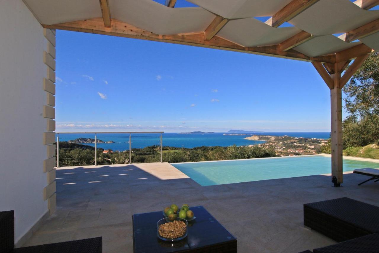 Sunset Sea View Villa 3 อายีโอส เยออร์ยิโอส ปากอน ภายนอก รูปภาพ